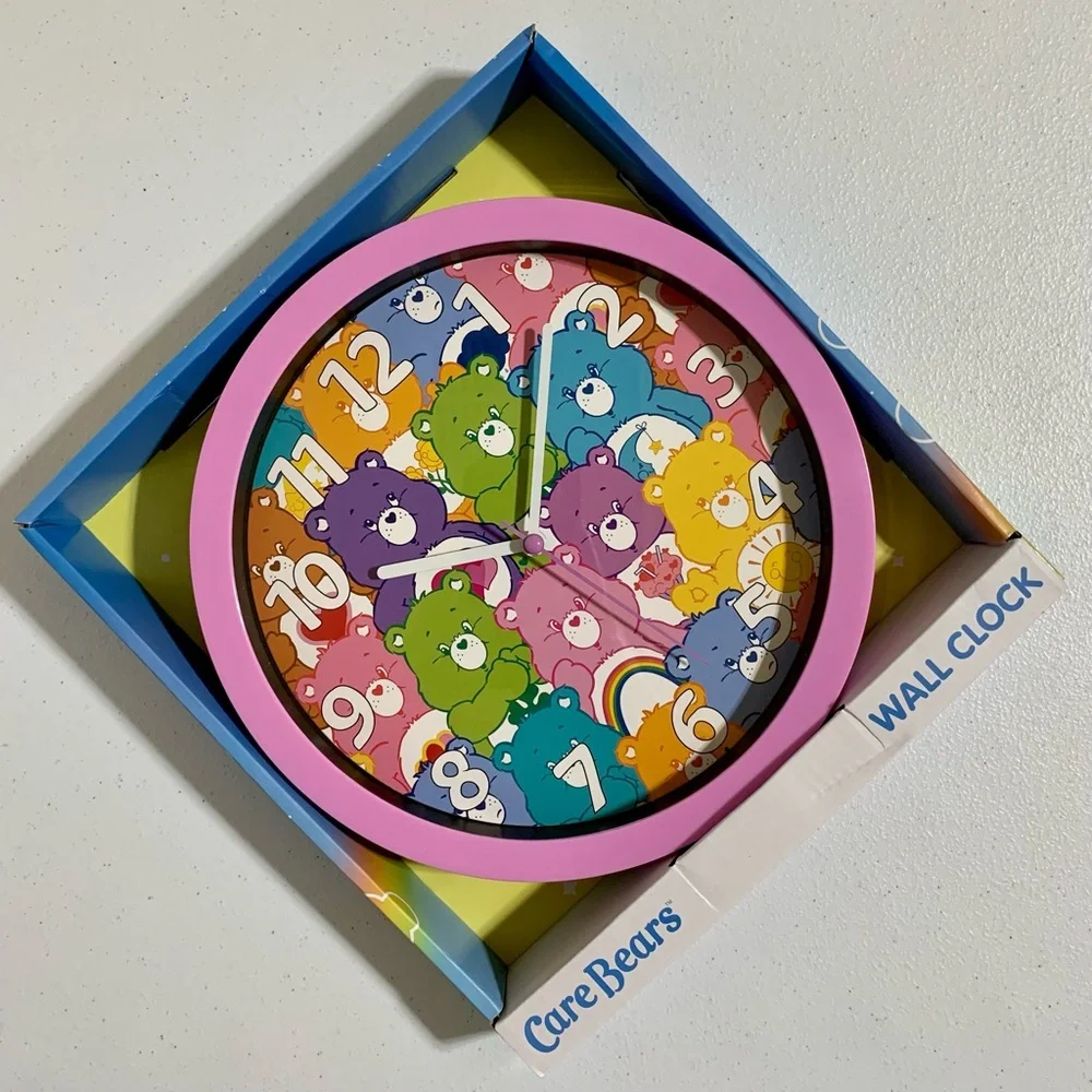 Care Bears Analog Wall Clock-New in Box